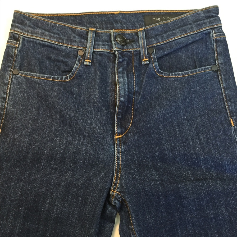 NWT Rag & Bone High Rise Slim Straight Kaihara Denim Jeans - Picture 5 of 8